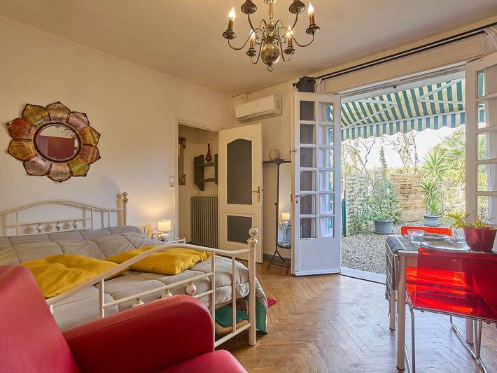 Studio pour 2 personnes, avec Jardin