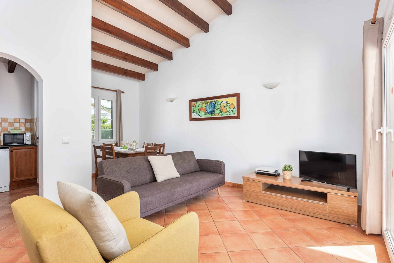 Villa pour 7 personnes avec terrasse in Cala Blanes, Ciutadella