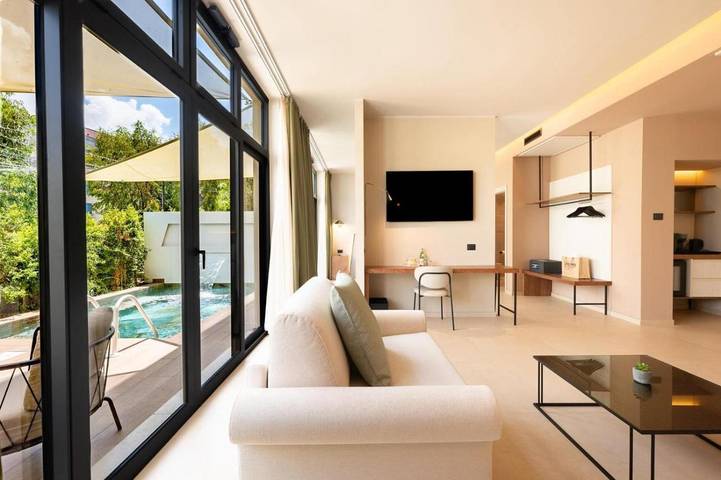 Hôtel pour 3 personnes, avec piscine, animaux acceptés - 1