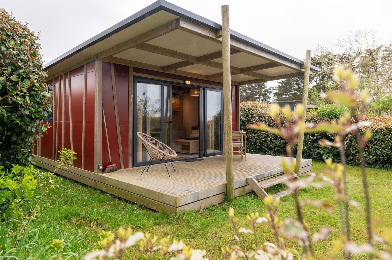 Chalet "20m² - Les Îles Vierges" met terras in Plouhinec (Finistère), Côte de Cornouaille