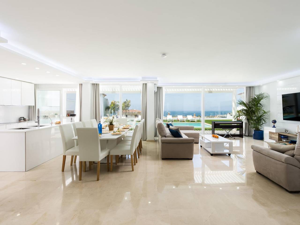 Villa Valentina Ocean View Heizbad in Adeje, Teneriffa Süd