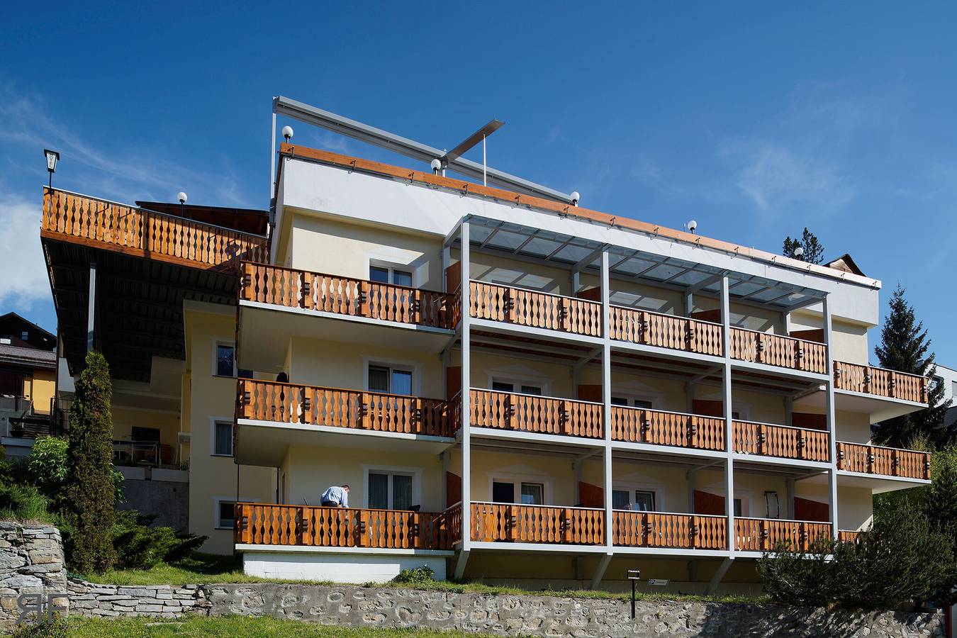 Hotel Astras - Einzelzimmer mit Dusche/Wc, klein in Scuol, Unterengadin