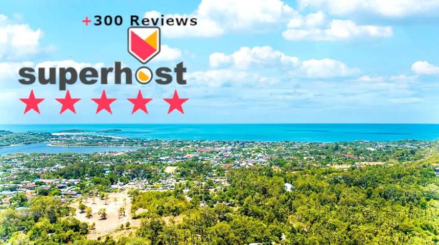 Villa mit pool für 6 Personen, mit Pool und Garten sowie Ausblick auf Koh Samui