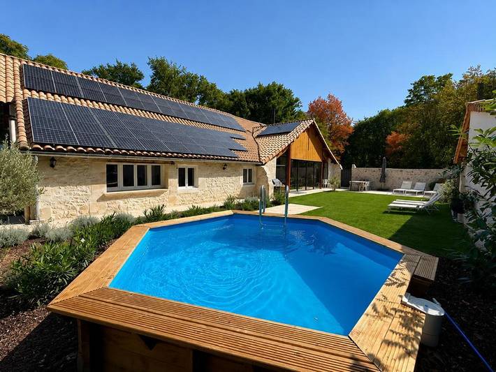 Maison de vacances pour 10 personnes, avec Terrasse et Jardin ainsi que Piscine et Sauna à Chauvigny