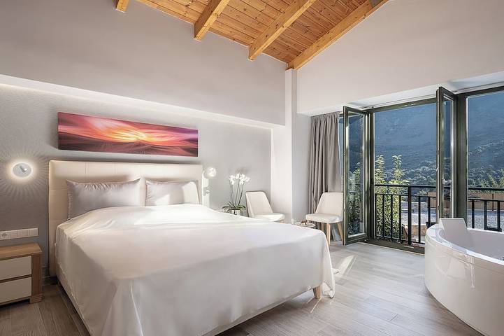 Ferienhaus für 2 Personen, mit Whirlpool und Terrasse
