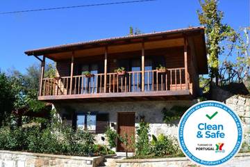 Gîte pour 5 personnes, avec piscine ainsi que vue et jardin à Celorico de Basto