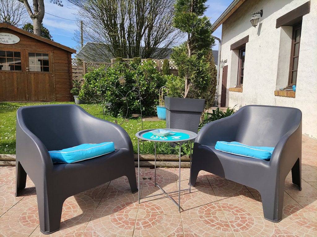 Chambres d'hôtes Fleur de Soleil Etretat - Chambre rouge in Saint-Jouin-Bruneval, Région du Havre