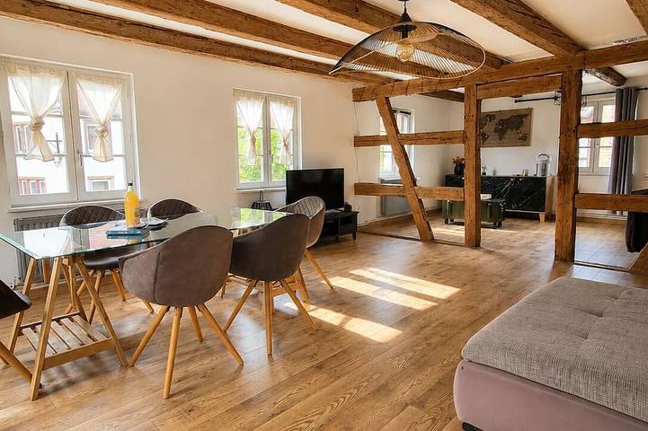Gîte pour 4 personnes, avec balcon, animaux acceptés à Furdenheim