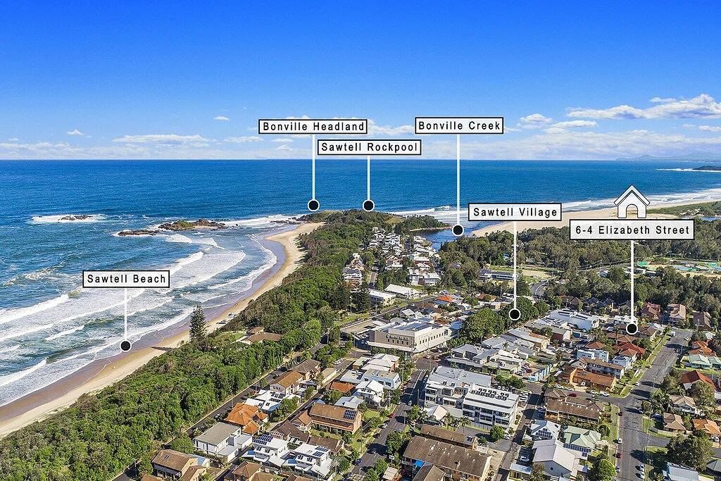 Ganze Wohnung, Blue Gem, situated perfectly within a quiet street it is with only a short stroll to Sawtell Village in Sawtell, New South Wales