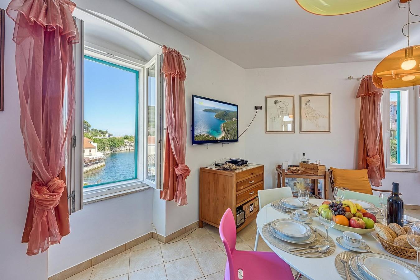 Ganze Wohnung, Astra 2 Veli Lošinj Harbour View in Veli Losinj, Kvarner Inseln