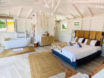 Cottage pour 5 personnes, avec vue et terrasse dans Plage de la Perle