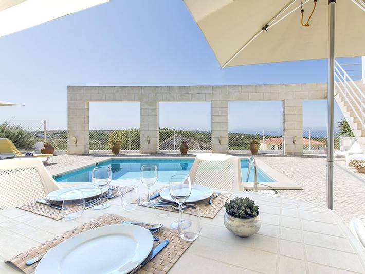 Casa rural para 9 personas, con vistas al mar además de jardín y piscina en Costa da Caparica - 2