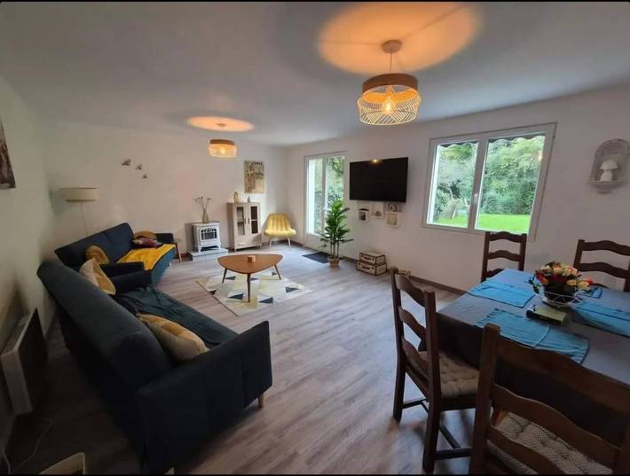 Bungalow pour 6 personnes, avec vue et jardin, animaux acceptés