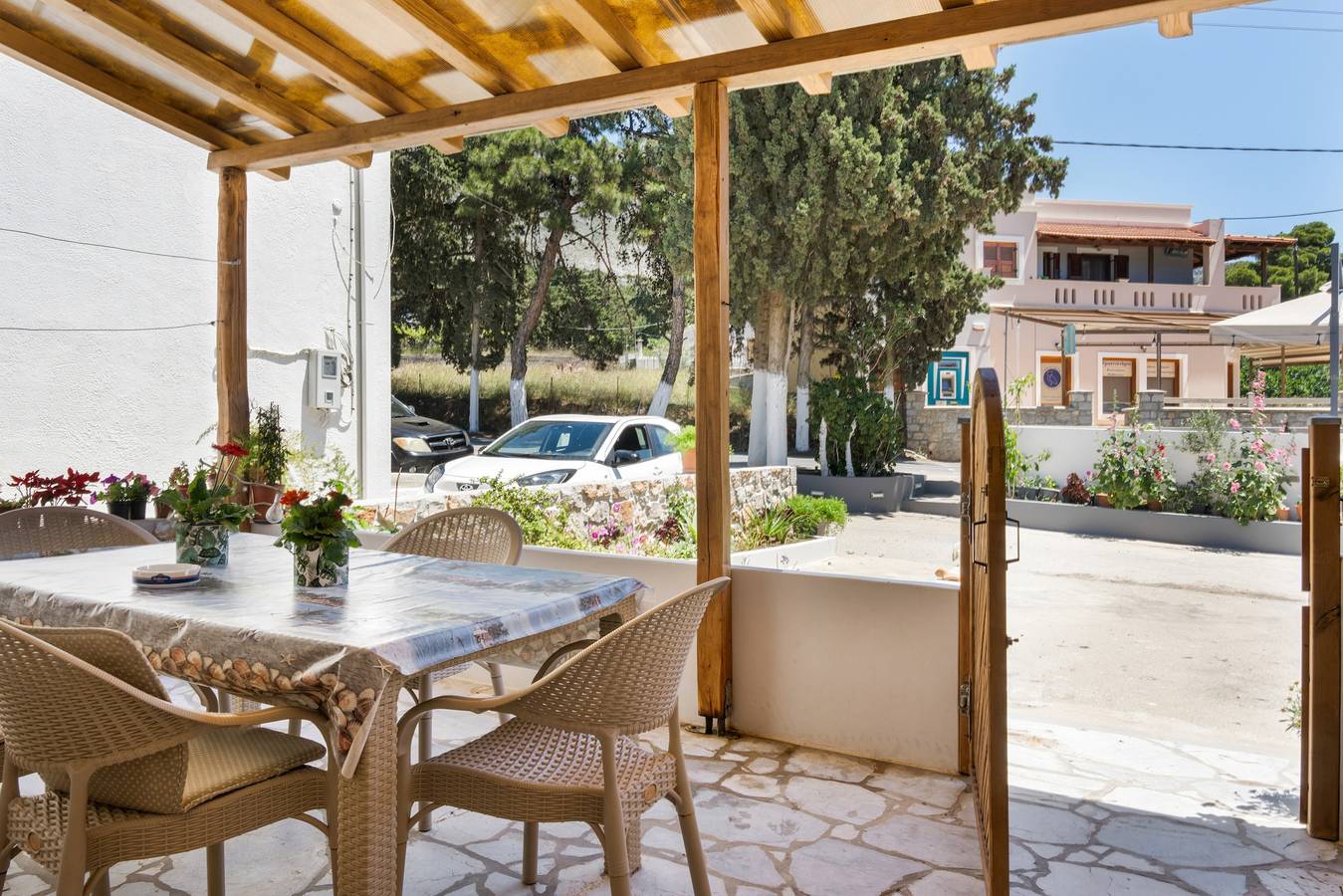 Ganze Wohnung, Apartment 'Iliana 2' mit Bergblick, Wlan und Klimaanlage in Panormos, Kalymnos