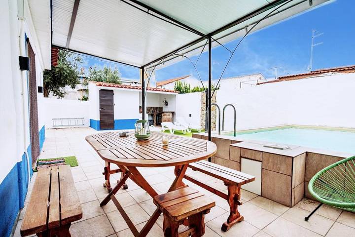 Casa de férias para 7 pessoas, com Terraço e Jardim e ainda Piscina and Vista em Monforte