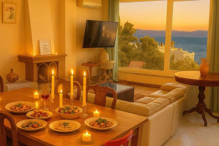 Ferienhaus für 12 Personen, mit Pool und Meerblick sowie Garten, mit Haustier in Griechenland - 2