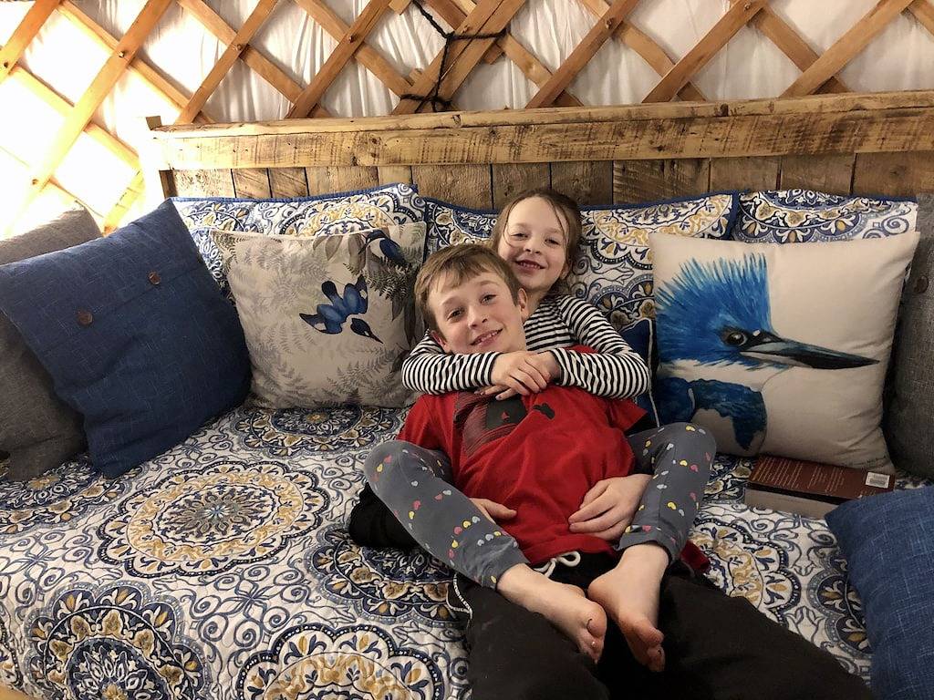 Stay in an Authentic Mongolian Yurt with Private Hot Tub in Kings County (Kanada)