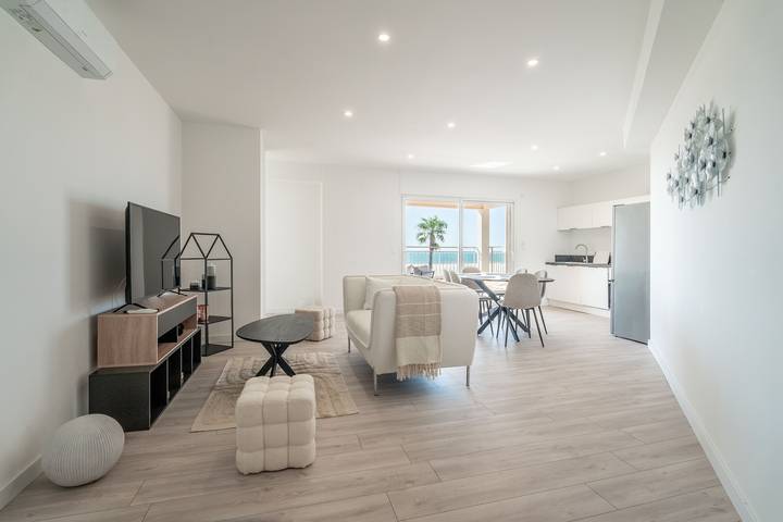 Ganze Wohnung, Ferienhaus 'Face À La Mer 1' mit Klimaanlage in Port-la-Nouvelle, Mittelmeerküste (Frankreich)