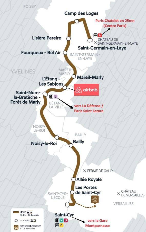 Gîte pour 6 personnes à L'Étang-la-Ville - 2