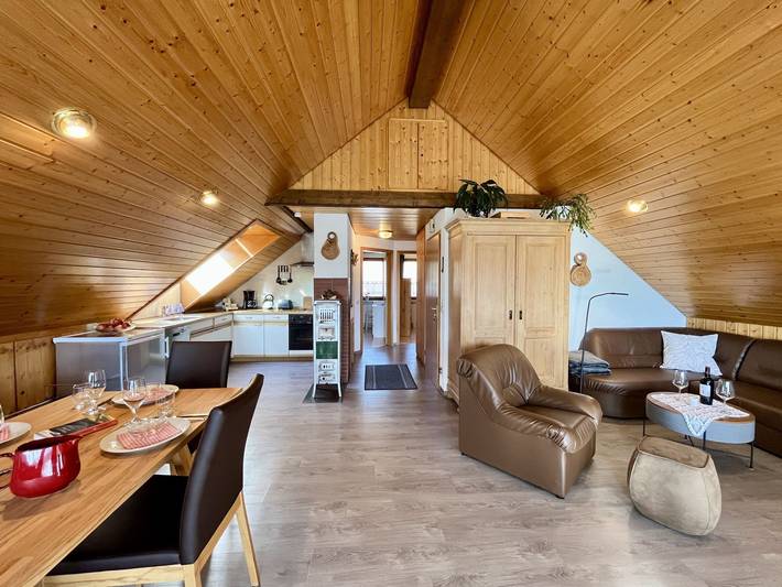 Ferienwohnung für 3 Personen, mit Balkon und Terrasse sowie Garten und Ausblick in Schluchsee