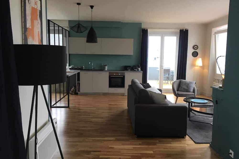 Apartamento entero, Cargo Loft, apartamento de 90 m2 frente al mar. in Locmiquélic, Côte des Mégalithes