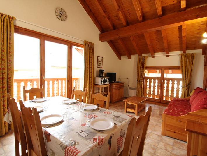 Location de vacances pour 6 personnes, avec Balcon à Aussois