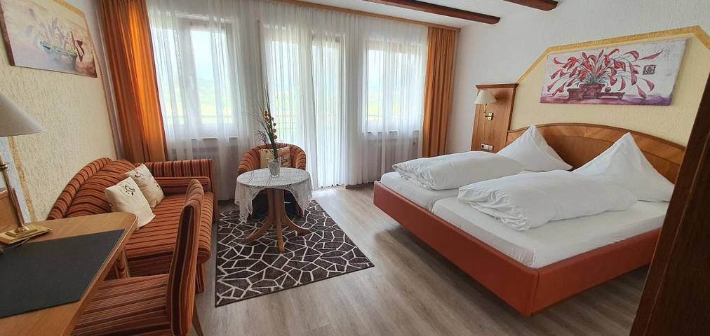 Hotel, mit Terrasse und Pool sowie Ausblick in Gottmadingen - 4