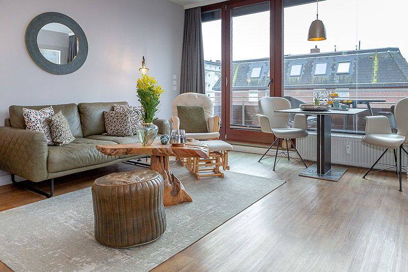 Ganze Wohnung, Seaside Deluxe Suite - Direkt am Meer mit Balkon & Stellplatz in Westerland, Sylt (Gemeinde)