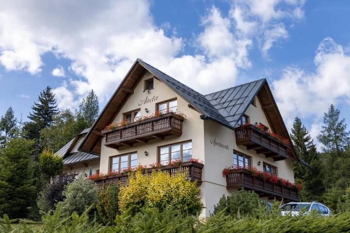 Apartament wakacyjny dla 2 osób, z Taras i Ogród oraz Widok w Szpindlerowy Młyn