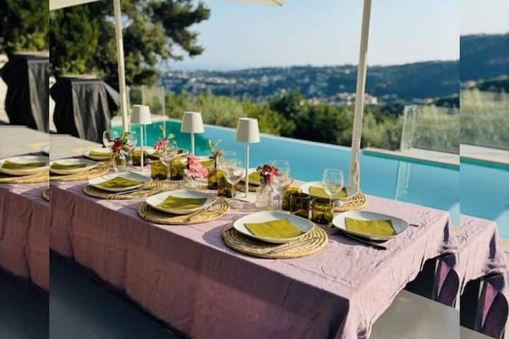 Villa with pool for 6 people, with garden in Nice (France)