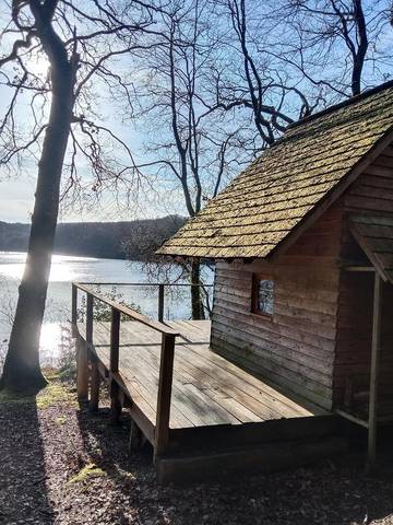 Cottage pour 2 personnes, avec jardin et vue ainsi que balcon et vue sur le lac à Sainte-Brigitte