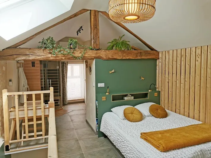 Gästehaus für 2 Personen, mit Garten und Terrasse sowie Sauna, mit Haustier - 1