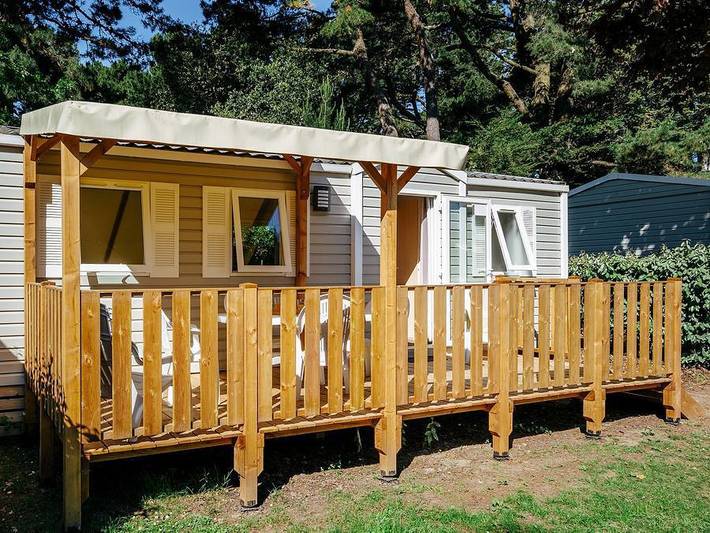 Camping Domaine de Ker Ys - Mobilheim 6 personen - Mobilheim | Classic | 3 Schlafz. | 6 Pers. | Hochterrasse | 1 Bad in Iroise