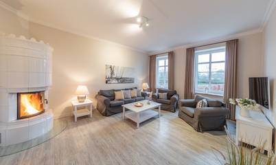 Ferienwohnung für 6 Personen, mit Sauna und Whirlpool sowie Garten in Westermarkelsdorf