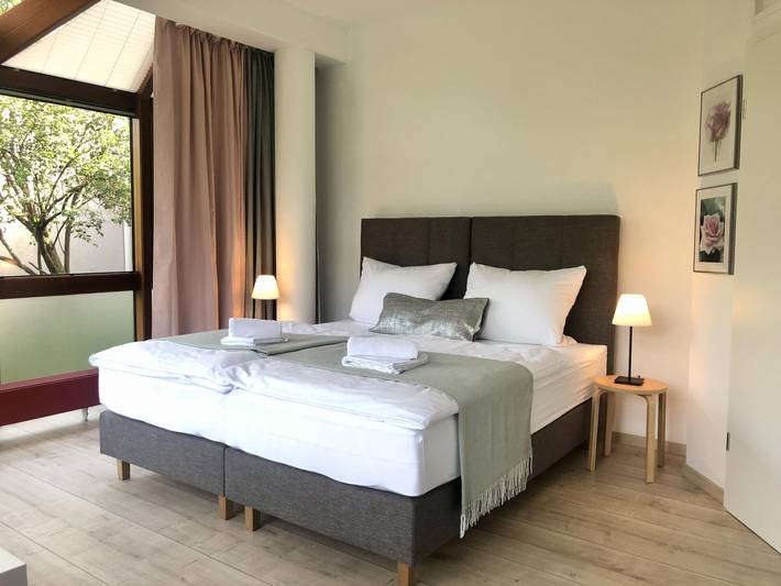 Ferienwohnung, mit Terrasse und Garten sowie Ausblick in Hilders