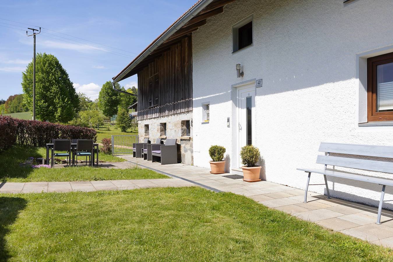 'Ferienhaus Kreuzbergblick Bayerischer Wald' mit Bergblick, privater Terrasse und Wi-Fi in Hohenau, Ostbayern