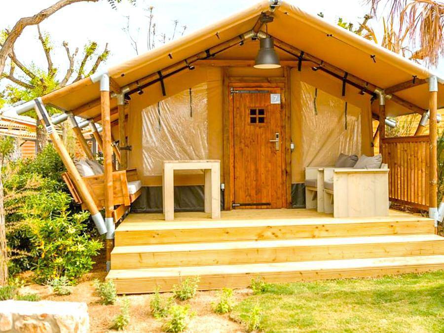 Camping Del Mar - Tienda de lona y madera 2 personas - Glamping Mar in Malgrat de Mar, Costa del Maresme