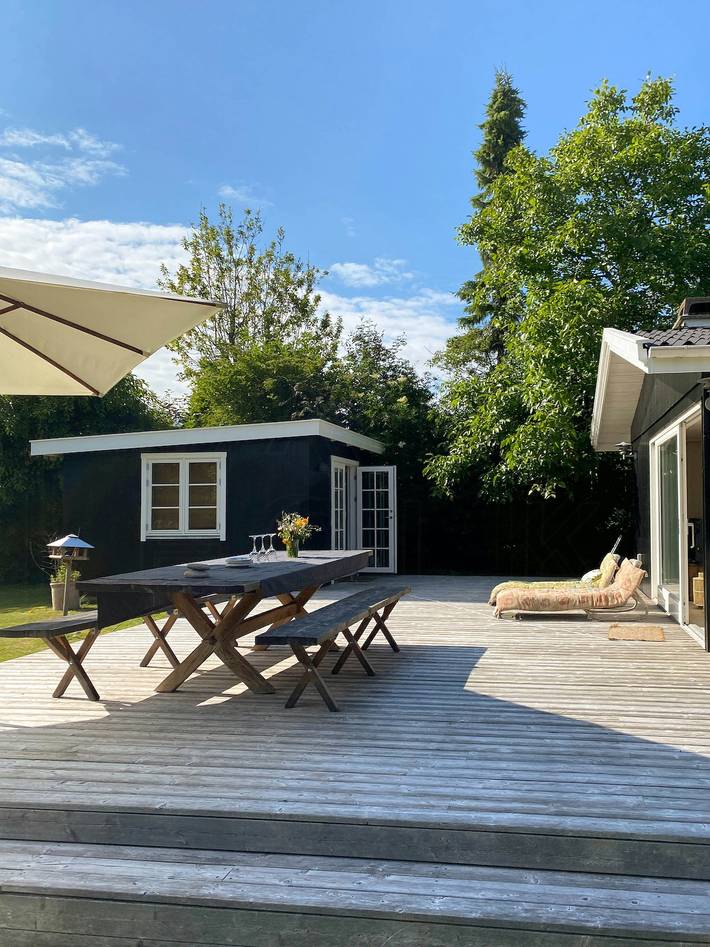 Ferieudlejning for 12 personer, med terrasse i Vejby