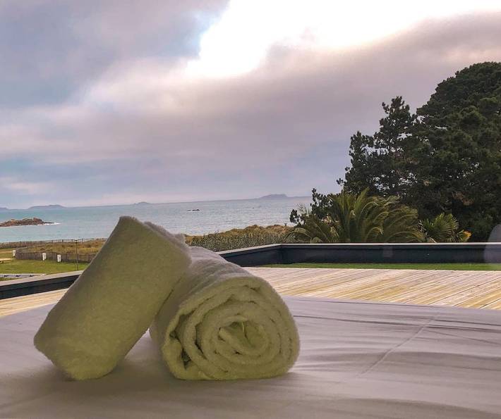 Location de vacances pour 10 personnes, avec jardin et vue sur l’océan, animaux acceptés dans Plage des Dunes (Penvénan) - 2