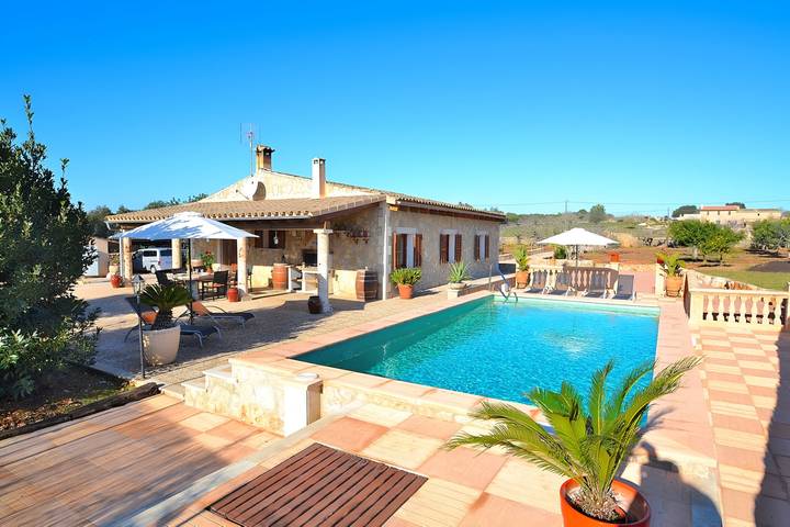 Casa de vacaciones para 6 personas, con Terraza y Jardín en Ariany