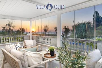 Gîte pour 6 personnes, avec vue sur le lac et jardin ainsi que vue et balcon à Tihany