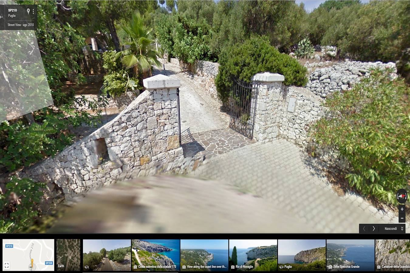 Villa Azzurra - Con Vista Mare ed Ampio Giardino in Novaglie, Lecce Province