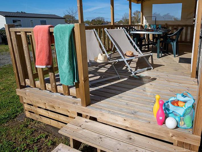 Camping Mirabel La Renaudière - Mobilheim 6 personen - Superior - 3 Schlafzimmer in La Plaine-sur-Mer, Côte de Jade