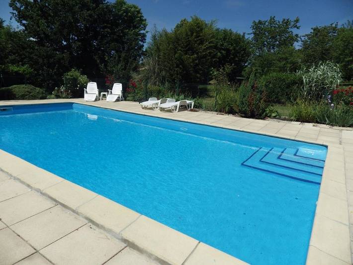 Maison de vacances pour 6 personnes, avec Terrasse ainsi que Jardin et Piscine