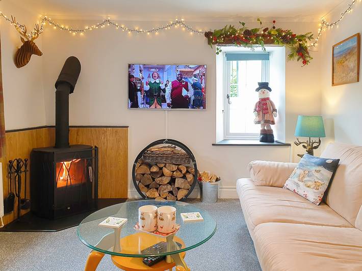Log cabin for 5 people, with garden in Cheddar