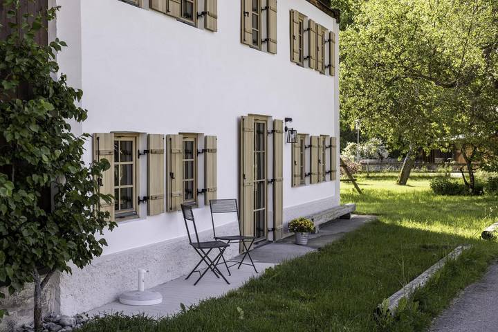 Ferienwohnung für 4 Personen, mit Balkon und Garten in Forchach