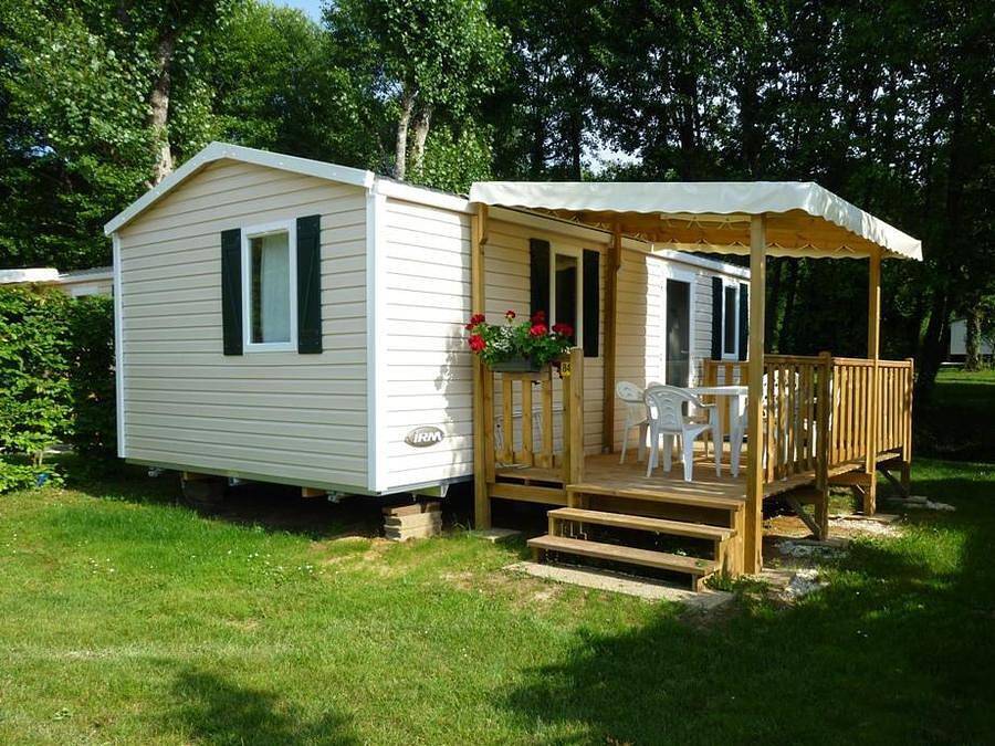 Camping le Pont de Mazerat - Mobilheim 4 personen - 4 Personen- 2 Schlafzimmer in Tamniès, Périgord Noir