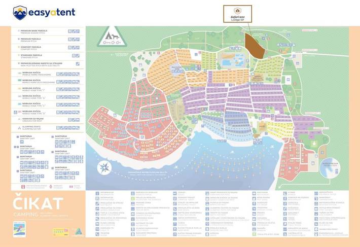 Tente pour 5 personnes, avec jardin ainsi que vue et piscine en Croatie - 2