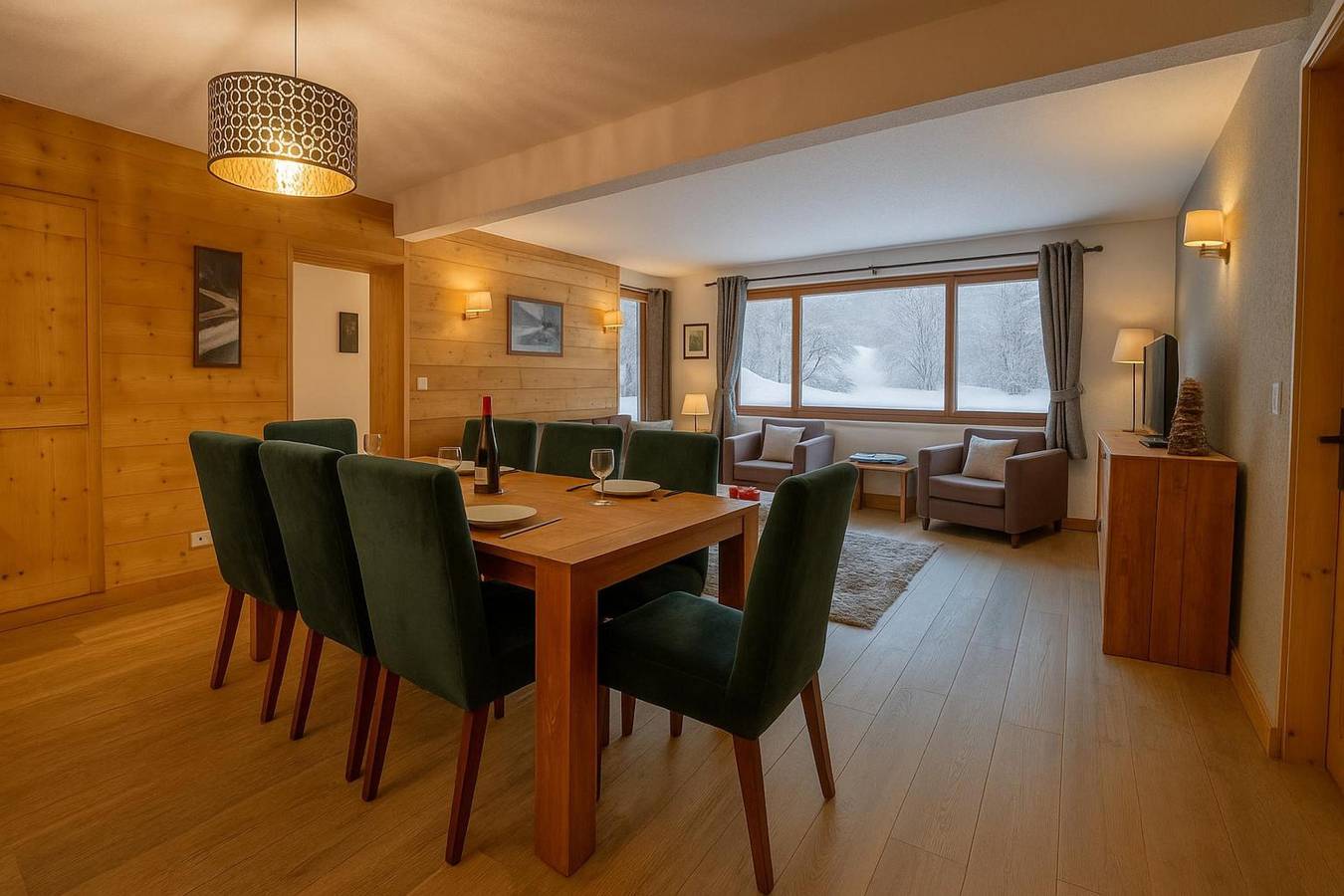 Apartamento entero, L'Ours Bleu B13 - Ski In Ski Out in Vallorcine, Macizo del Mont Blanc