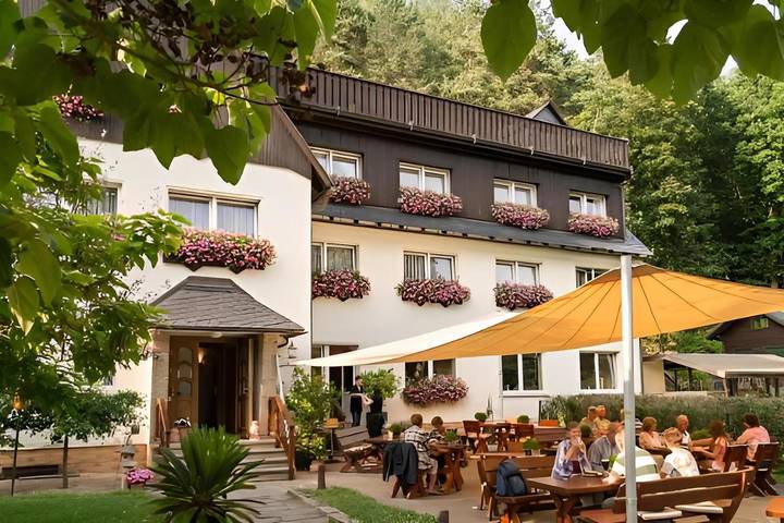 Ferienhaus für 2 Personen, mit Terrasse und Garten sowie Sauna in Stadt Wehlen - 4